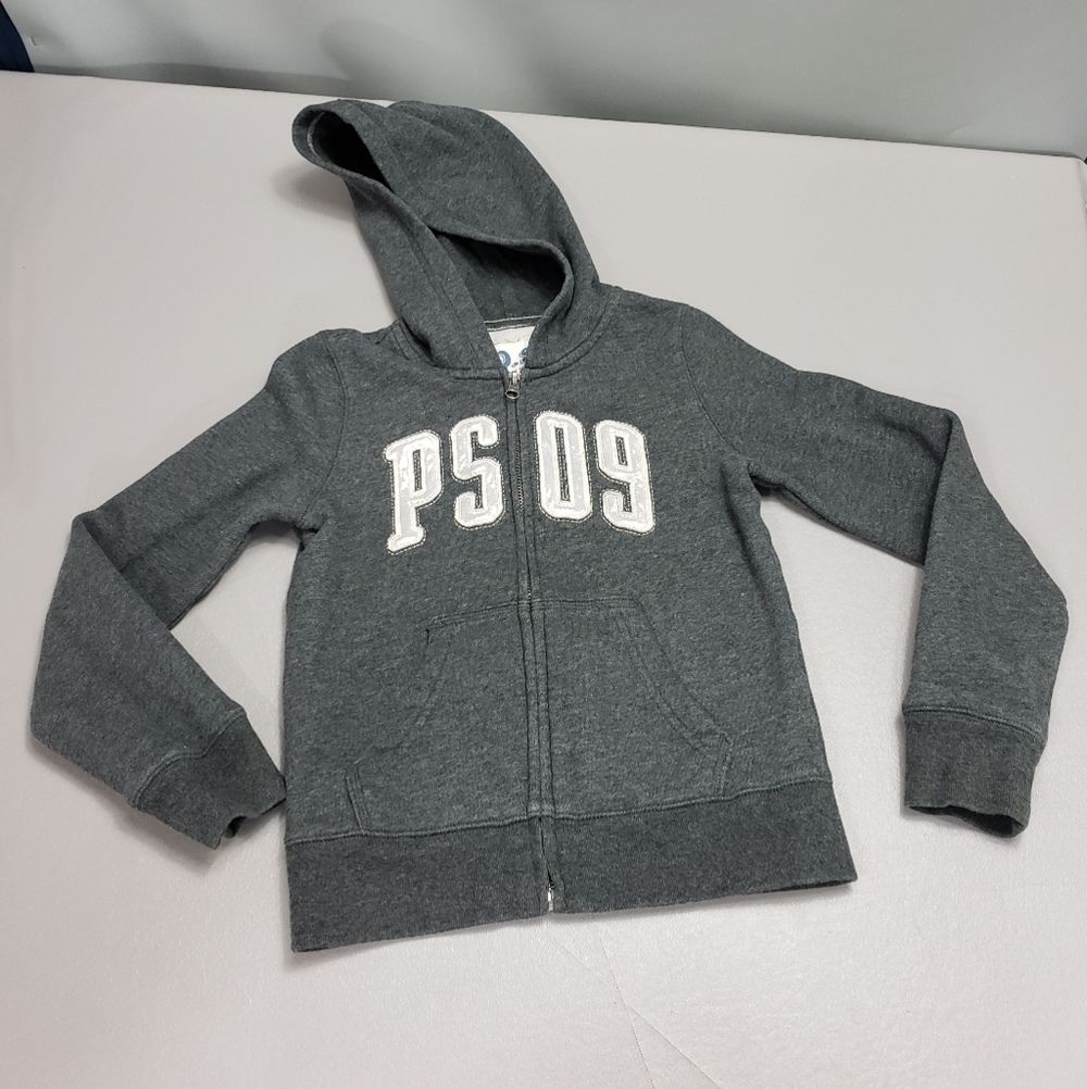 Girls PS from Aeropostale gray full zip hoodie youth size small 8